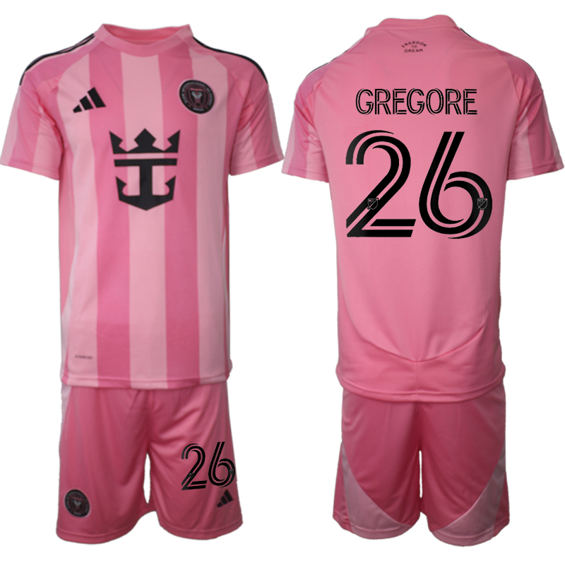 Men 2025-2026 Club Inter Milan CF home Pink 26 Soccer Jersey